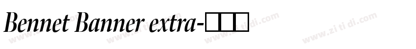 Bennet Banner extra字体转换